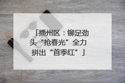 播州区：铆足劲头“抢春光”全力拼出“首季红”