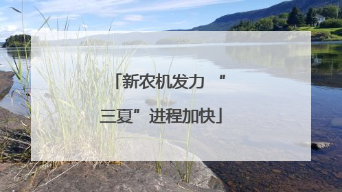 新农机发力 “三夏”进程加快