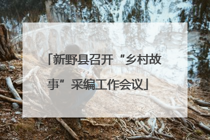 新野县召开“乡村故事”采编工作会议