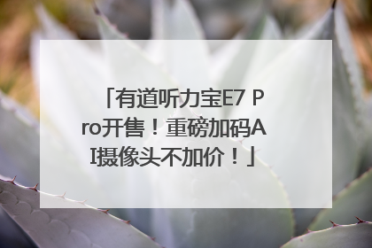 有道听力宝E7 Pro开售！重磅加码AI摄像头不加价！
