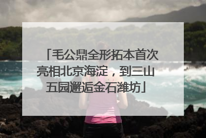 毛公鼎全形拓本首次亮相北京海淀，到三山五园邂逅金石潍坊