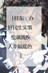 桂东：办好民生实事 绘就残疾人幸福底色