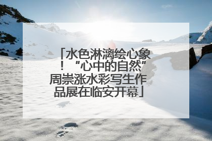 水色淋漓绘心象！“心中的自然”周崇涨水彩写生作品展在临安开幕