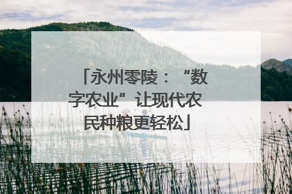 永州零陵：“数字农业”让现代农民种粮更轻松