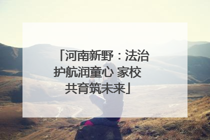 河南新野：法治护航润童心 家校共育筑未来