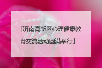 济南高新区心理健康教育交流活动圆满举行