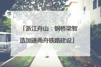 浙江舟山：钢桥梁智造加速甬舟铁路建设