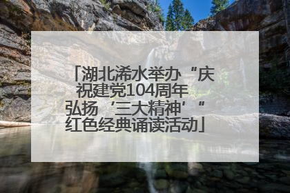 湖北浠水举办“庆祝建党104周年 弘扬‘三大精神’”红色经典诵读活动
