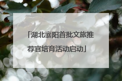 湖北襄阳首批文旅推荐官培育活动启动