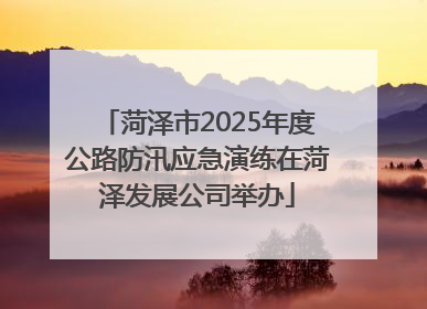 菏泽市2025年度公路防汛应急演练在菏泽发展公司举办