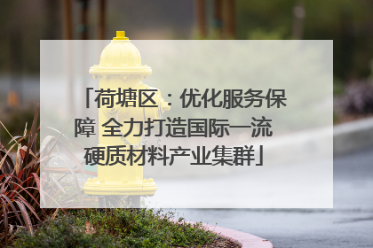 荷塘区：优化服务保障 全力打造国际一流硬质材料产业集群