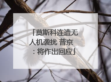 莫斯科连遭无人机袭扰 普京：将作出回应