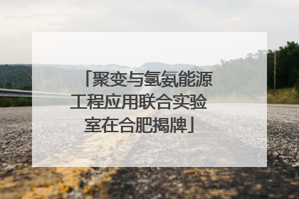 聚变与氢氨能源工程应用联合实验室在合肥揭牌