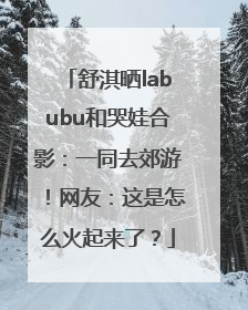 舒淇晒labubu和哭娃合影：一同去郊游！网友：这是怎么火起来了？