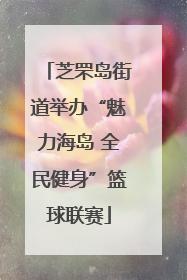 芝罘岛街道举办“魅力海岛 全民健身”篮球联赛