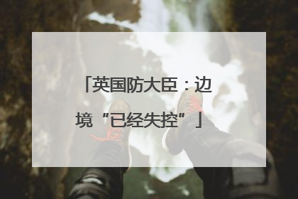 英国防大臣：边境“已经失控”