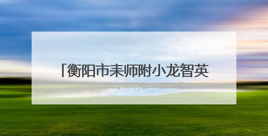 衡阳市耒师附小龙智英：阳光下的教育行者
