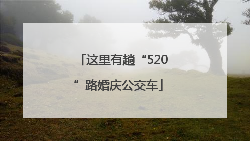 这里有趟“520”路婚庆公交车