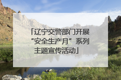 辽宁交警部门开展“安全生产月”系列主题宣传活动