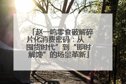 赵一鸣零食破解碎片化消费密码：从“囤货时代”到“即时解馋”的场景革新