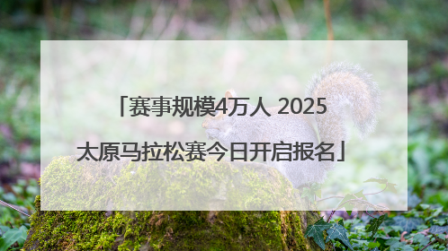 赛事规模4万人 2025太原马拉松赛今日开启报名