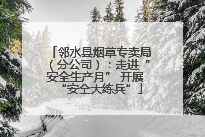 邻水县烟草专卖局（分公司）：走进“安全生产月” 开展“安全大练兵”
