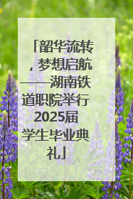 韶华流转，梦想启航——湖南铁道职院举行2025届学生毕业典礼