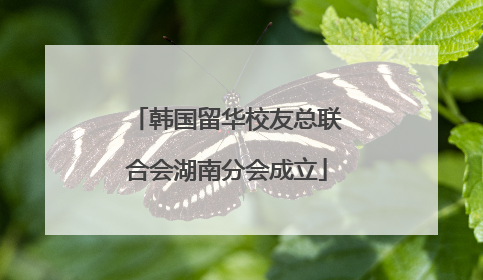韩国留华校友总联合会湖南分会成立