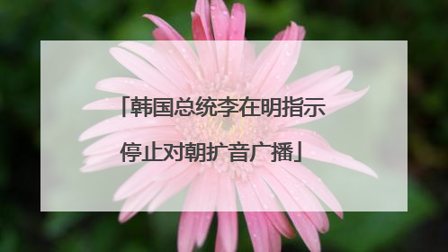韩国总统李在明指示停止对朝扩音广播