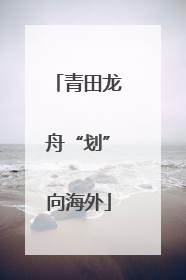 青田龙舟“划”向海外