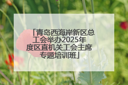 青岛西海岸新区总工会举办2025年度区直机关工会主席专题培训班