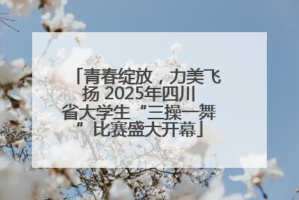 青春绽放，力美飞扬 2025年四川省大学生“三操一舞”比赛盛大开幕