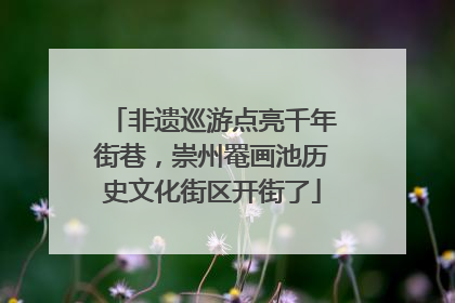 非遗巡游点亮千年街巷，崇州罨画池历史文化街区开街了