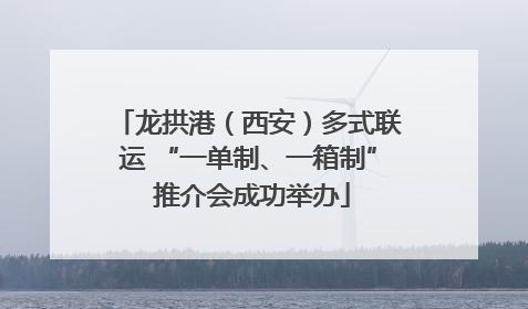 龙拱港（西安）多式联运 “一单制、一箱制” 推介会成功举办