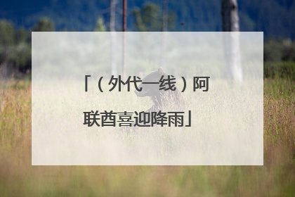 （外代一线）阿联酋喜迎降雨