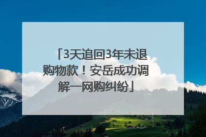 3天追回3年未退购物款！安岳成功调解一网购纠纷
