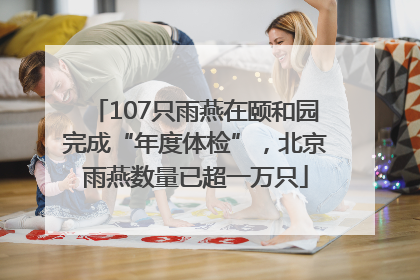 107只雨燕在颐和园完成“年度体检”，北京雨燕数量已超一万只
