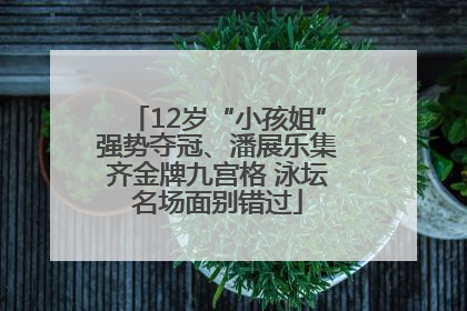 12岁“小孩姐”强势夺冠、潘展乐集齐金牌九宫格 泳坛名场面别错过