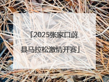 2025张家口蔚县马拉松激情开赛