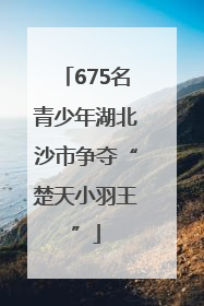 675名青少年湖北沙市争夺“楚天小羽王”