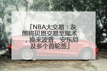 NBA大交易：灰熊将贝恩交易至魔术，换来波普、安东尼及多个首轮签